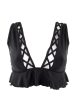 Peek & Beau Black Lattice Bikini Top Online Hot Sale