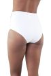 Embroidered High Waist Bikini Brief White Online