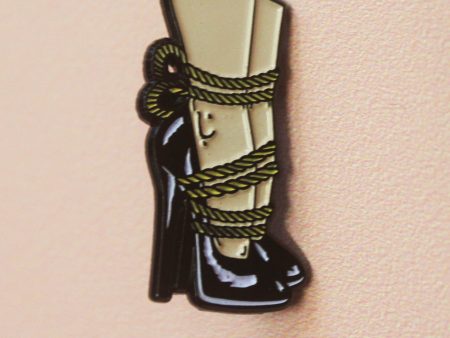 All Tied Up Enamel Pin For Sale