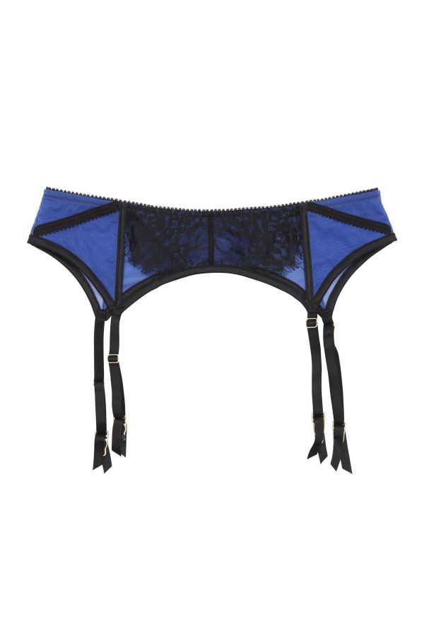 Indigo Lace Picot Suspender Online