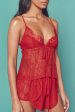 Wolf & Whistle Lottie Lace open front cami PJ set For Sale