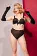 Bettie Page Lace Overwire Bra A - DDD F For Cheap