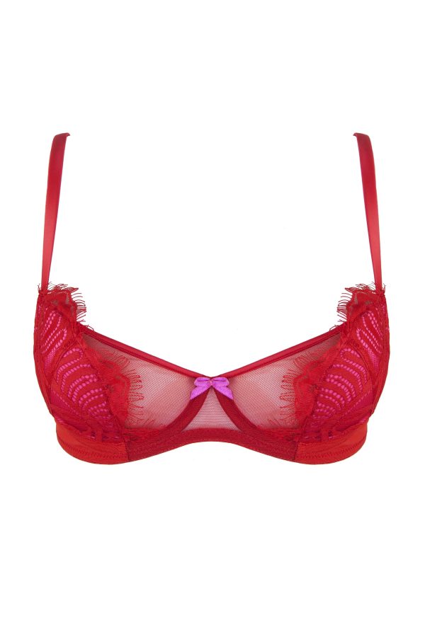 Love Pink Red Bra Curve Cheap