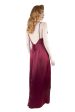 Reina Wine Satin Chemise Fashion