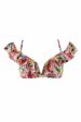 Peek & Beau Vintage Floral Ruffle Bardot Bikini Top Sale