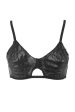 Bettie Page Black Hand Print Lace Bra Fashion