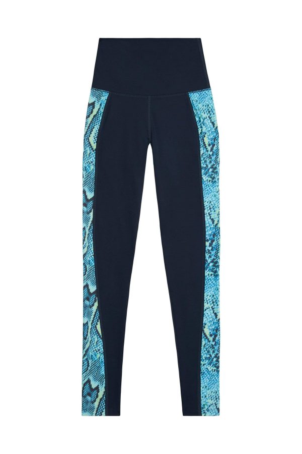 High Waist Panelled Leggings Snake Curve Online