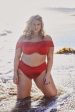 Hunter McGrady Plus Size Curve Red Wrap Bikini Bottom Supply