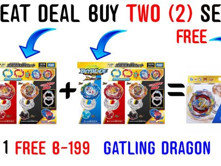 IN STOCK 2 (TWO)-Beyblade  Burst Dynamite Battle B-203 OVERDRIVE SET-GET 1 FREE BEY OF CHOICE! Online Hot Sale