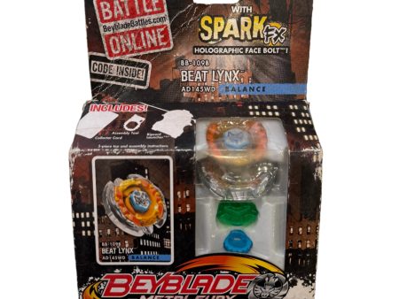 Beyblade Metal Fury Beat Lynx AD145WD BB-109B Balance Spark FX Edition Sale