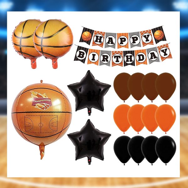 Basketball Party Bundle Set Sports (sold by 10 s) Discount