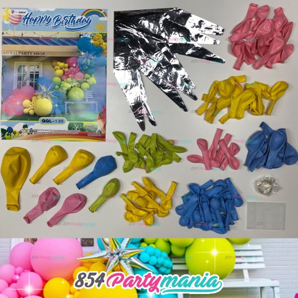 BALLOON GARLAND SETS-COLORFUL-QQL-139 on Sale