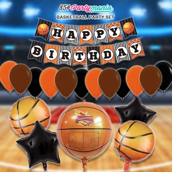 Basketball Party Bundle Set Sports (sold by 10 s) Discount