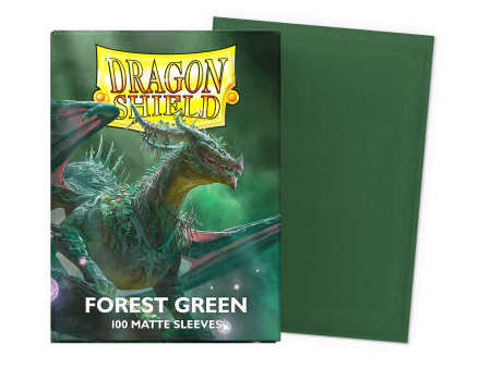 Dragon Shield - Matte Sleeves - Standard Size - 100pk - Forest Green For Cheap