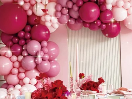 BALLOON GARLAND SETS-RUBYRED-QQL-125 Hot on Sale