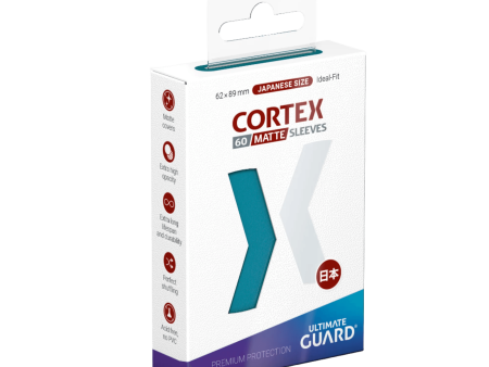 Ultimate Guard - Cortex Sleeves - Japanese Size - Ideal-Fit - Matte Petrol - 60pk For Sale