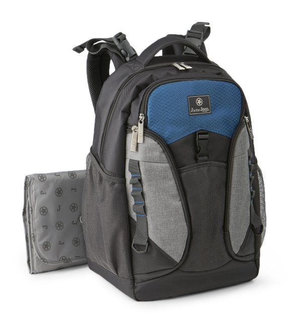 Jeep Adventurers Diaper Backpack- Grey & Teal Discount