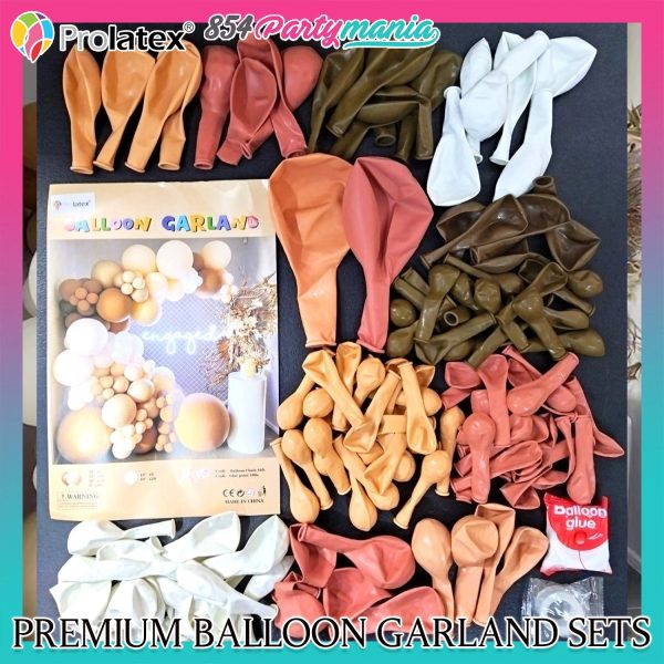 BALLOON GARLAND SET RETRO BROWN [PREMIUM QUALITY] Cheap