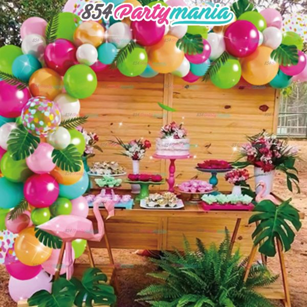 BALLOON GARLAND SETS-TROPICALHAWAIIAN-QQL-78 Discount