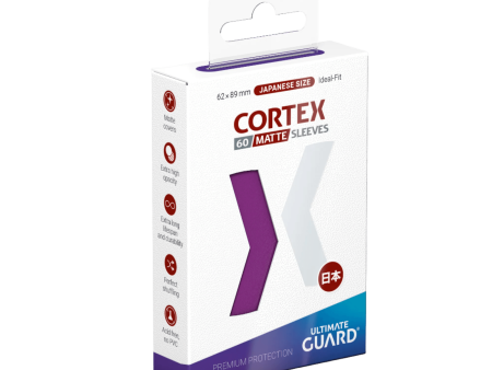 Ultimate Guard - Cortex Sleeves - Japanese Size - Ideal-Fit - Matte Purple - 60pk Discount