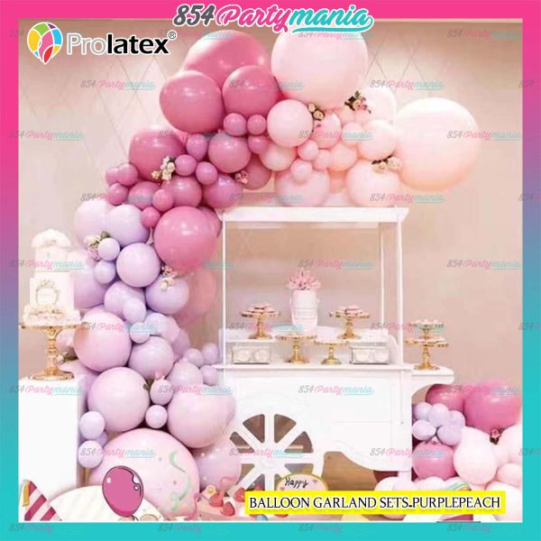 BALLOON GARLAND SETS-PURPLEPEACH Online