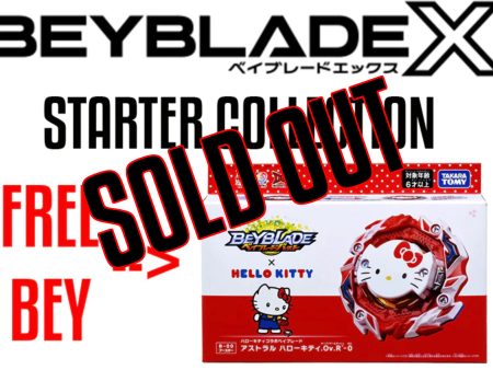 SOLD OUT LIMITED PRE ORDER BEYBLADE BX STARTER COLLECTION - FREE  B-00 HELLO KITTY Online now