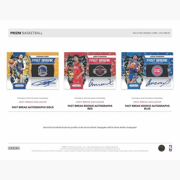 Panini - 2023 24 Prizm Fast Break Basketball (NBA) - Hobby Box Hot on Sale