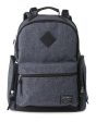 Eddie Bauer Places & Spaces Bridgeport Diaper Backpack- Navy Crosshatch with Black Trim on Sale