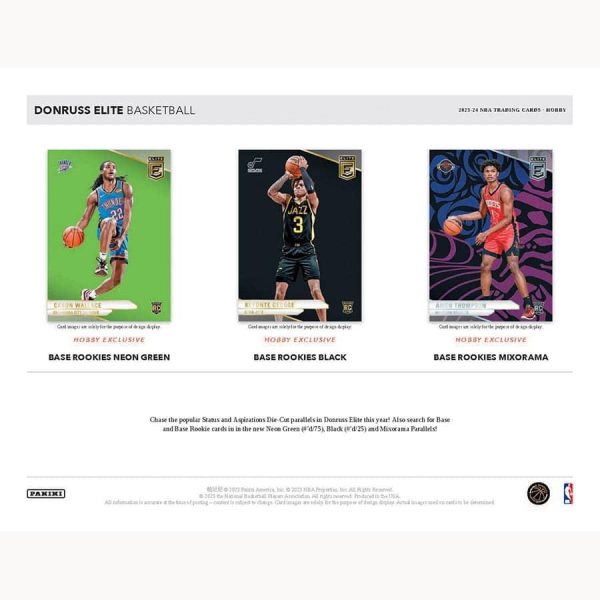 Panini - 2023 24 Donruss Elite Basketball (NBA) - Hobby Box Online