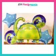 5 IN 1 FOIL BALLOON SET DINOSAUR TRICER Online Sale