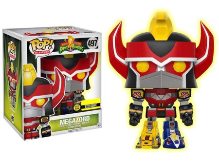 Pop! TV: Power Rangers 6  Super Sized Megazord (Glow in The Dark) Exclusive Discount