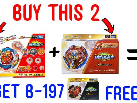 IN STOCK Beyblade Burst BU B-200 XIPHOID XCALIBUR + Beyblade Burst B-201 Zest Achilles Customize Set = GET FREE B-197  Booster Divine Belial Sale