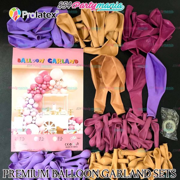 BALLOON GARLAND SETS-PURPLEPEACH Online