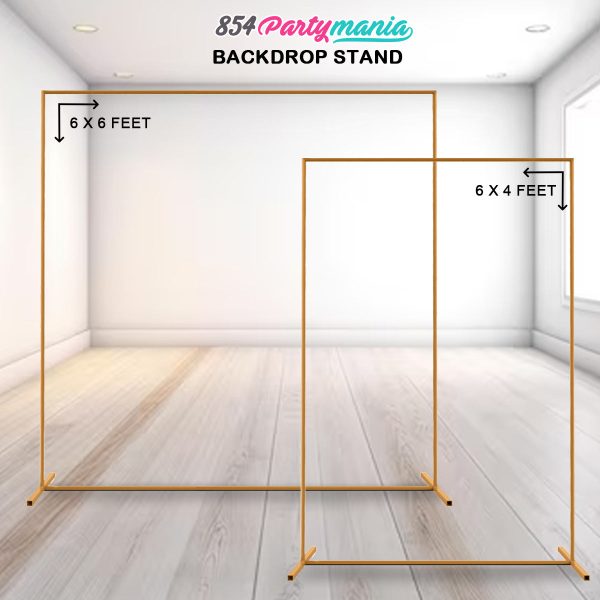 BACKDROP BALLOON STAND GOLD For Discount