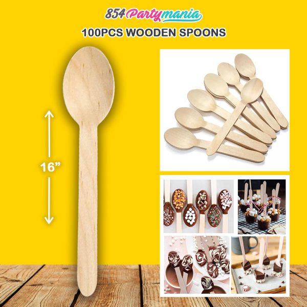 100pcs Wooden Utencils For Discount