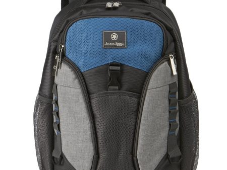 Jeep Adventurers Diaper Backpack- Grey & Teal Discount