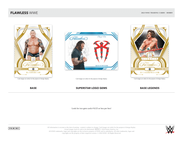 Panini - 2024 Flawless WWE - Hobby Box Online Hot Sale