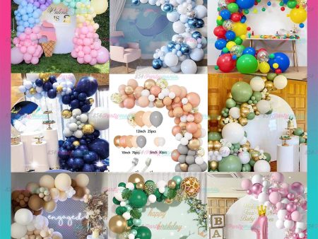 BALLOON GARLAND SET [PREMIUM QUALITY] For Cheap