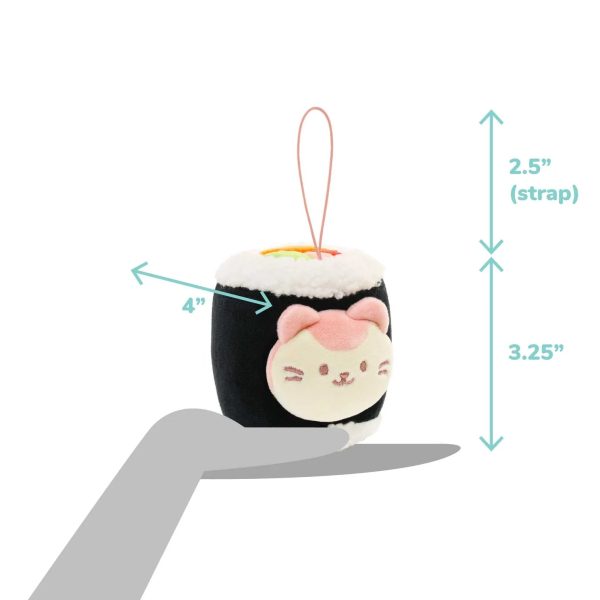 Anirollz - Nori Maki Roll Kittiroll Plush Keychain Online Sale