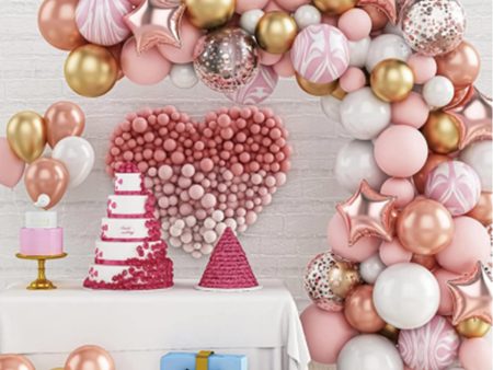 BALLOON GARLAND SETS-CHROMECHAMPAGNE -QQL-79 Supply