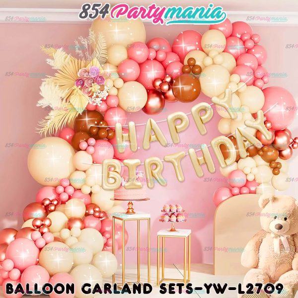 BALLOON GARLAND SET WITH HB LETTER FOIL For Discount