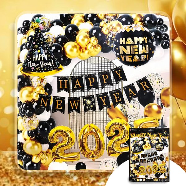 2025 NEW YEAR BALLOON GARLAND SETS For Cheap