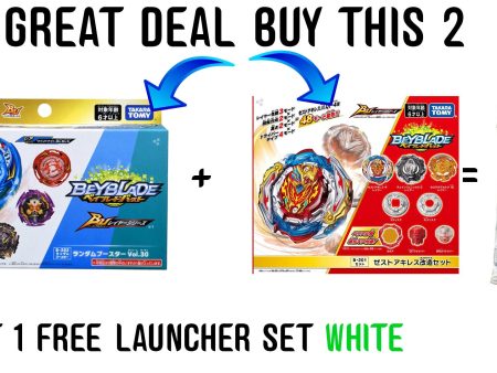 SOLD OUT Beyblade Burst Dynamite Battle B-202 RB Vol 30 + Beyblade Burst B-201 Zest Achilles Customize Set- GET  1 (ONE) LAUNCHER SET FREE Online Sale