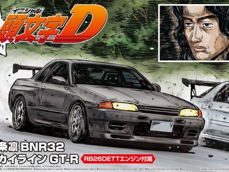 Aoshima Initial D 1 24 R.Hojyo BNR32 Skyline GT-R Plastic Model Sale