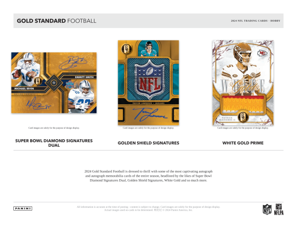 Panini - 2024 Gold Standard American Football (NFL) - Hobby Box Online Hot Sale