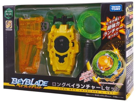 Takara Tomy Burst Long BeyLauncher L Set w  String Launcher & Grip B-124 Cheap