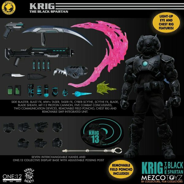 One:12 Mezco Krig the Black Spartan Toyz Fair 2021: Exclusive Online now