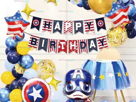 BALLOON GARLAND SETS-CAPTAINAMERICA-HY02036 Supply