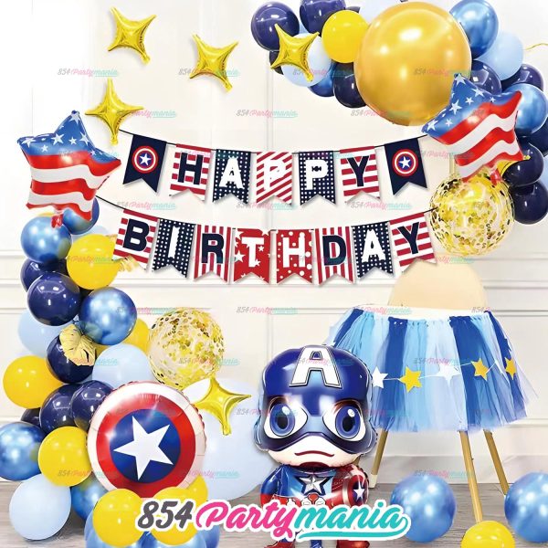 BALLOON GARLAND SETS-CAPTAINAMERICA-HY02036 Supply