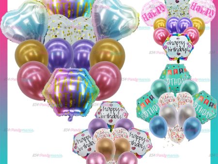 12PCS FOIL BALLOON HEXAGON SET (sold by 10 s) Online